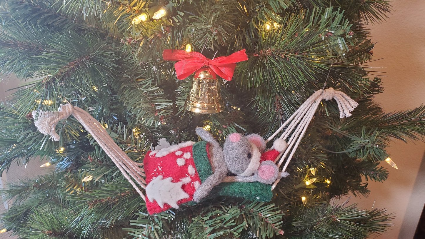 Mouse Hammock Ornament