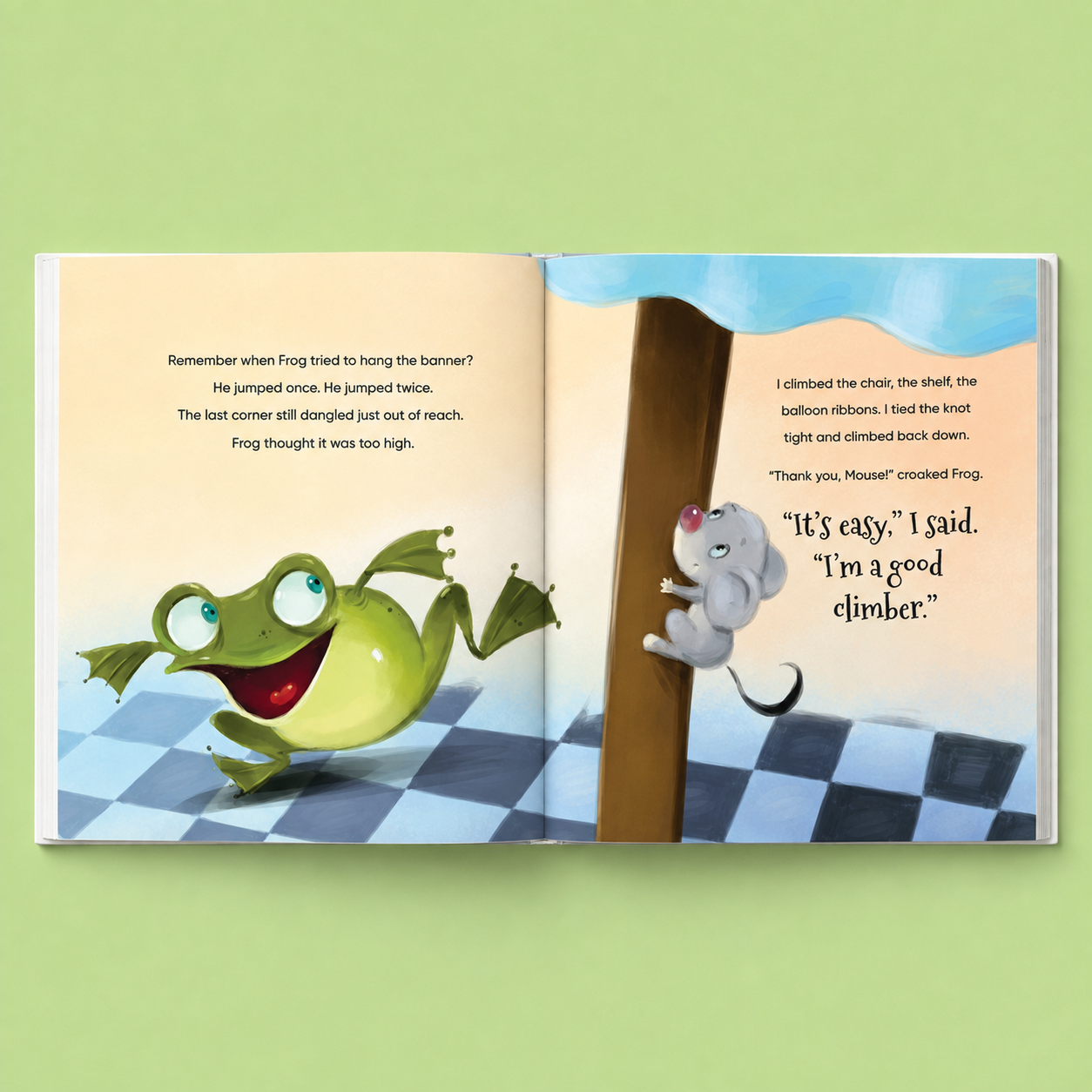 The Mouse in the Hammock, a Birthday Tale - Hardback 8x8 - FREE SHIPPING - Pre-Order